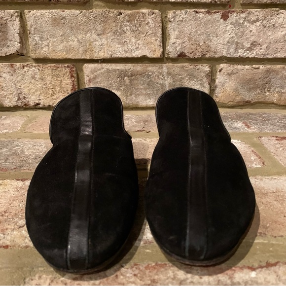 rag & bone | Savoy Black Suede Leather Loafer Mules - Picture 5 of 13